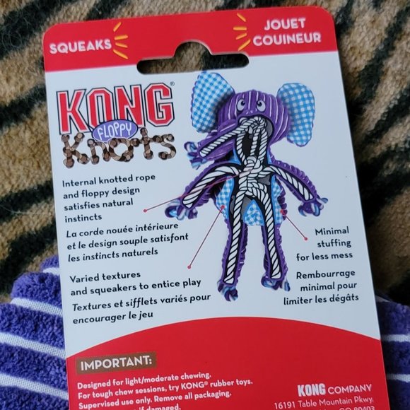 Kong Dog Knots Floppy Elephant small New! - Picture 4 of 4